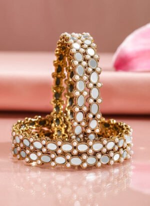 Bead Gold Bangles
