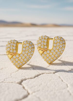 Heart Hoop Earrings