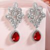 Red Stone Earrings