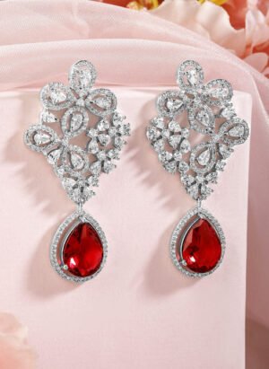 Red Stone Earrings